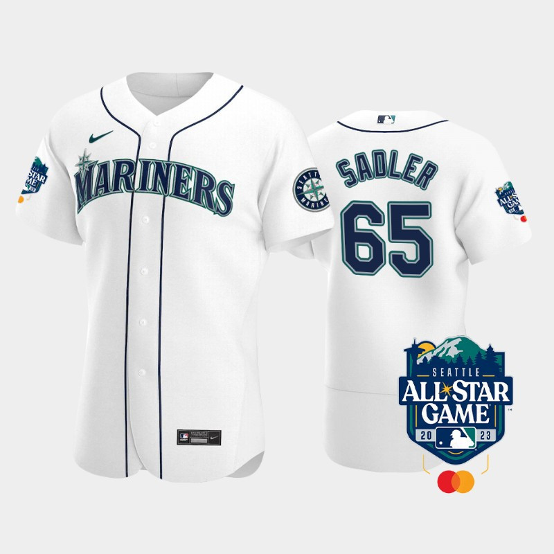 Drinkwearmerch 2023 All-Star Game Seattle Mariners 65 Casey Sadler White Jersey