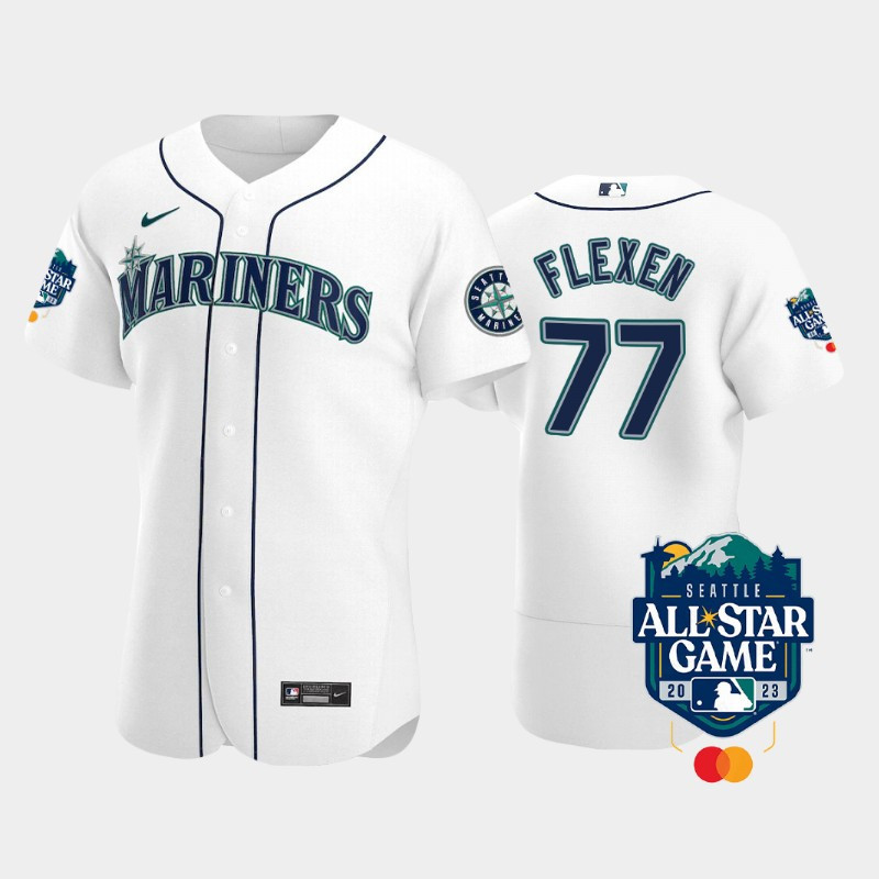 Drinkwearmerch 2023 All-Star Game Seattle Mariners 77 Chris Flexen White Jersey