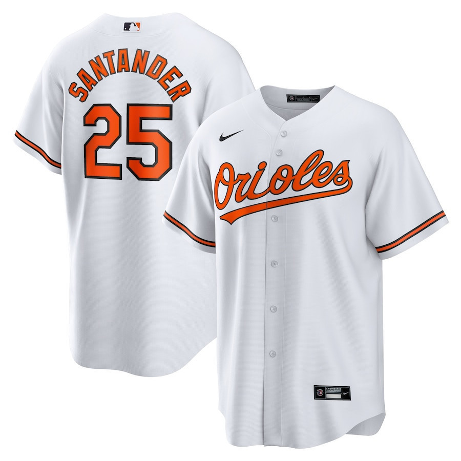 Drinkwearmerch Anthony Santander 25 Baltimore Orioles Men Jersey - White