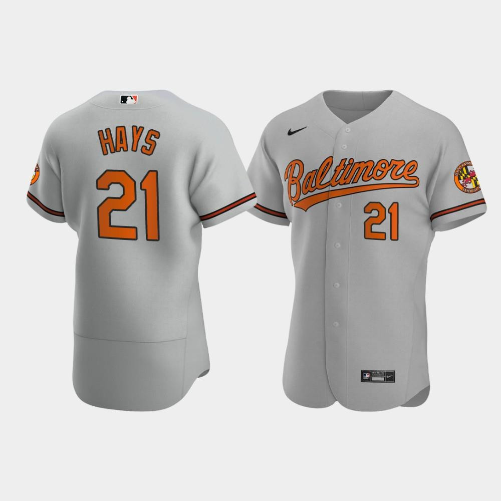 Drinkwearmerch Austin Hays 21 Baltimore Orioles Gray Road Jersey Jersey