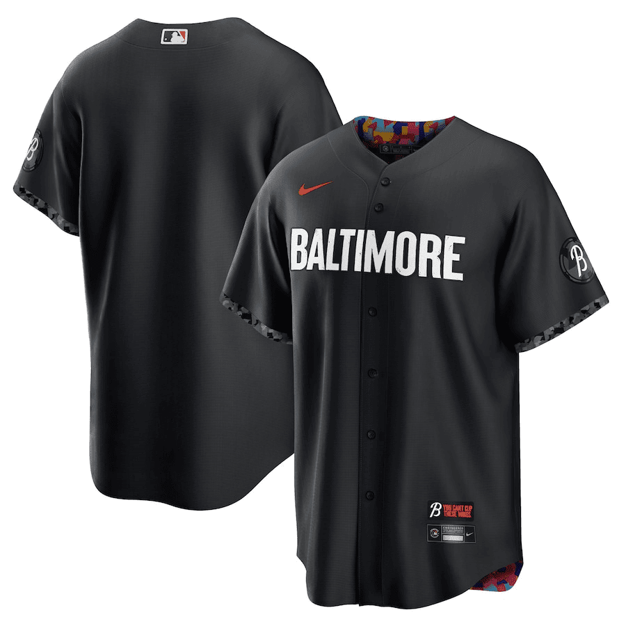 Drinkwearmerch Baltimore Orioles 2023 City Connect Men Jersey - Black