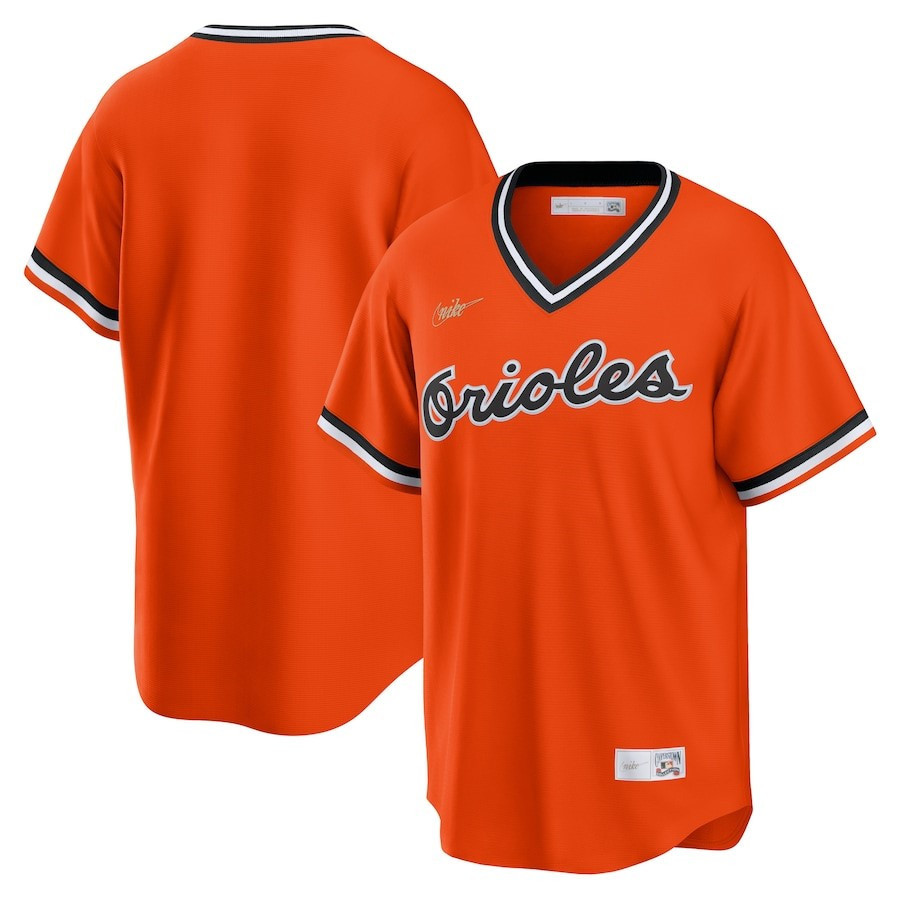 Drinkwearmerch Baltimore Orioles Alternate Cooperstown Collection Team Jersey - Orange