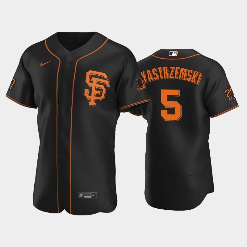 Drinkwearmerch Black San Francisco Giants 5 Mike Yastrzemski Alternate Jersey Jersey