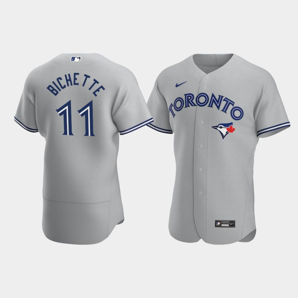 Drinkwearmerch Bo Bichette 11 Toronto Blue Jays Gray Road Jersey Jersey