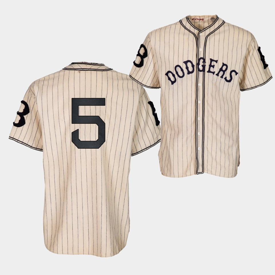 Drinkwearmerch Brooklyn Dodgers Freddie Freeman 1933 Heritage 5 Gold Pinstripe Jersey