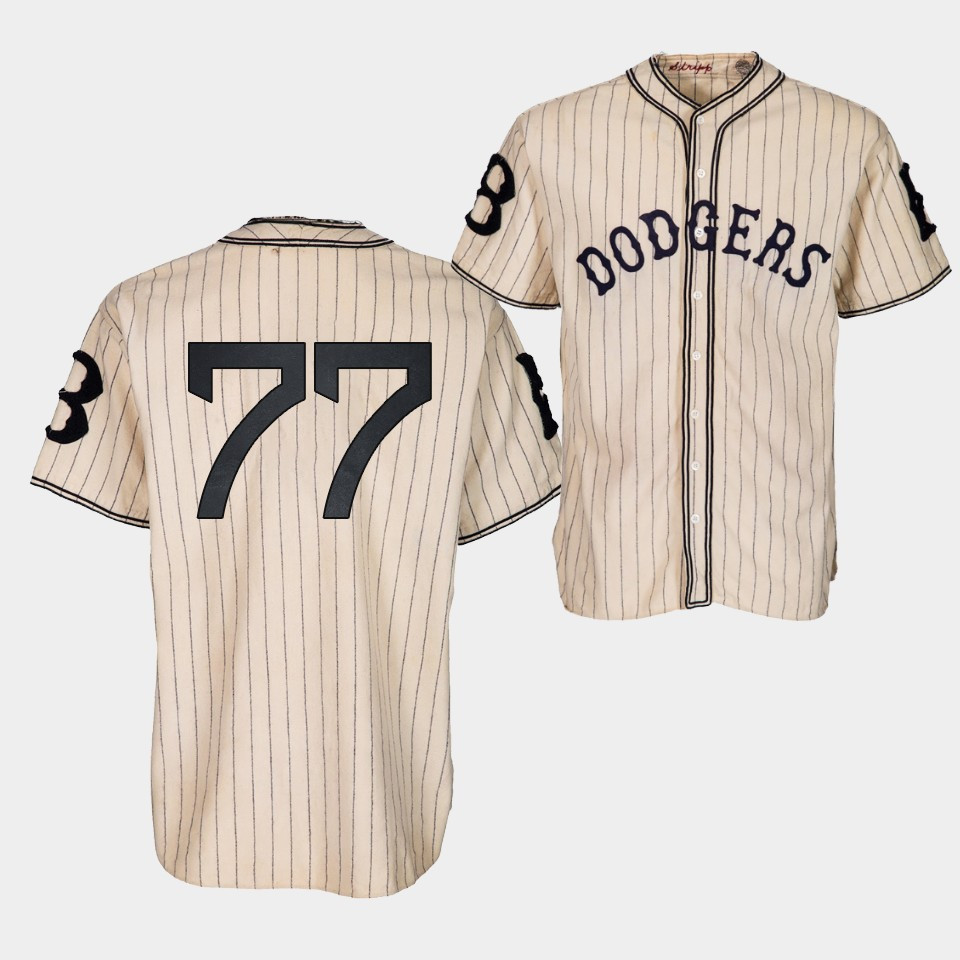 Drinkwearmerch Brooklyn Dodgers James Outman 1933 Heritage 77 Gold Pinstripe Jersey