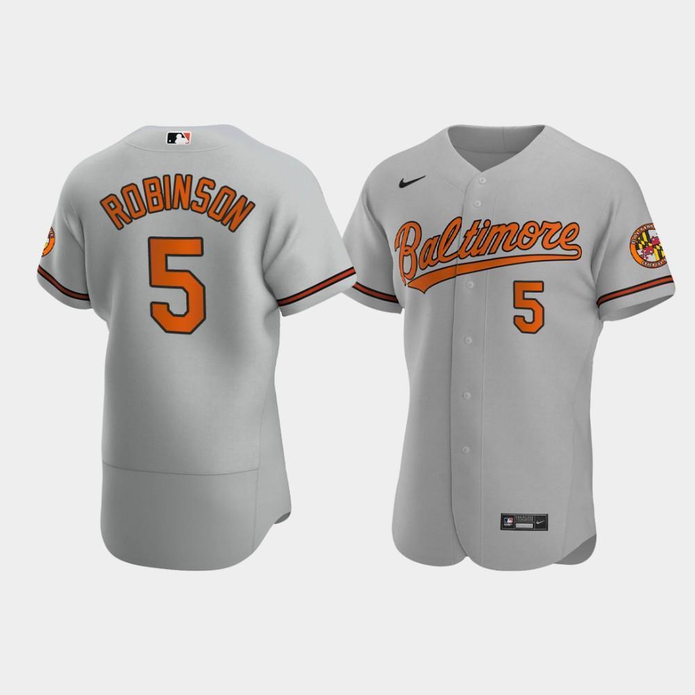 Drinkwearmerch Brooks Robinson 5 Baltimore Orioles Gray Road Jersey Jersey
