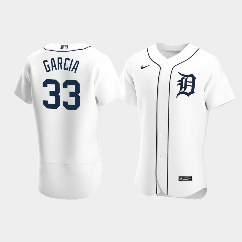 Drinkwearmerch Bryan Garcia 33 Detroit Tigers White Home Jersey Jersey