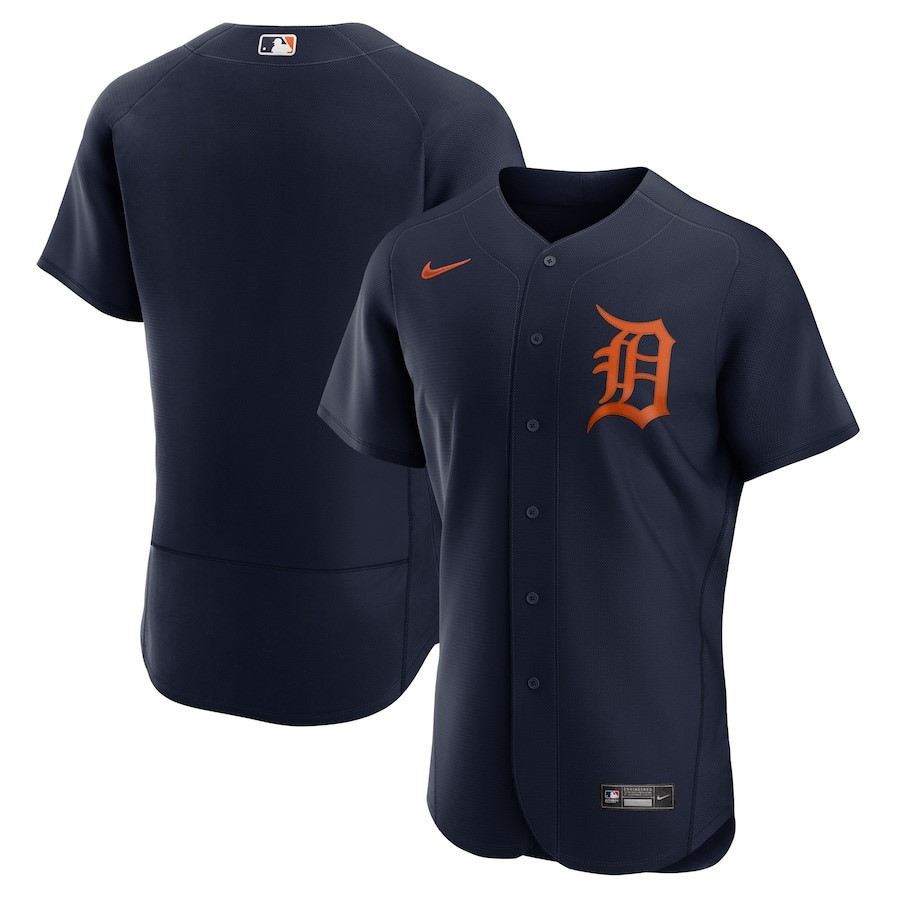 Drinkwearmerch Detroit Tigers Alternate Logo Team Elite Jersey - Navy