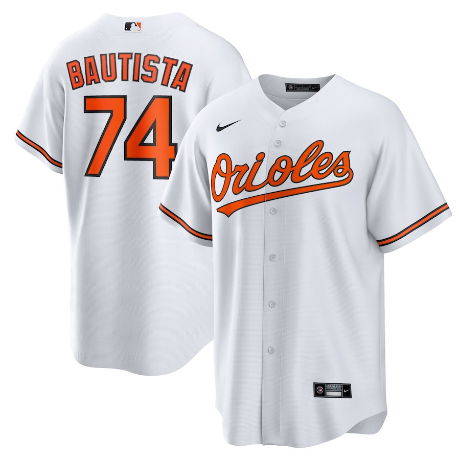 Drinkwearmerch Felix Bautista 74 Baltimore Orioles Men Jersey - White