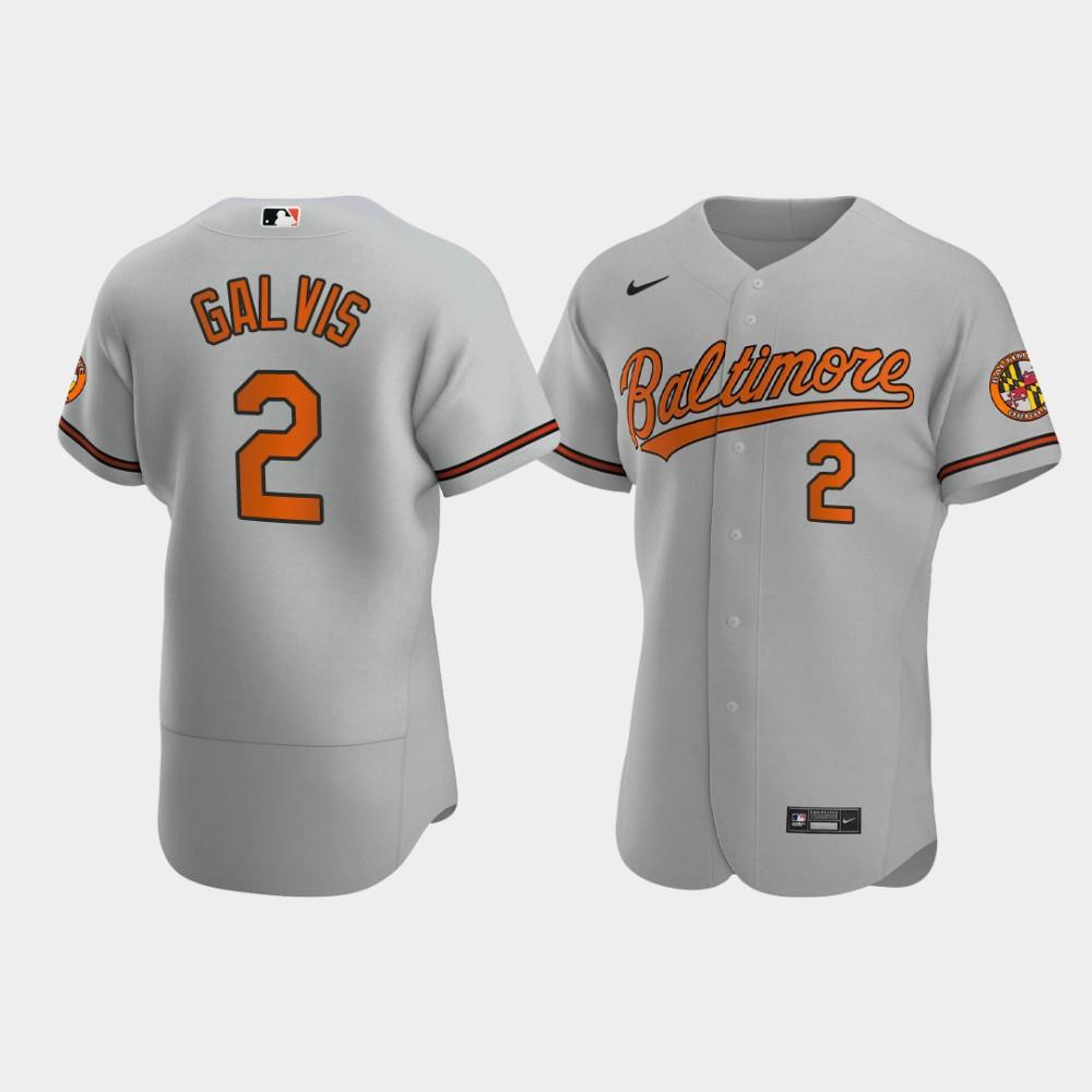 Drinkwearmerch Freddy Galvis 2 Baltimore Orioles Gray Road Jersey Jersey