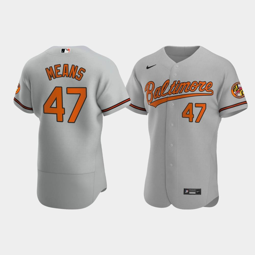 Drinkwearmerch John Means 47 Baltimore Orioles Gray Road Jersey Jersey