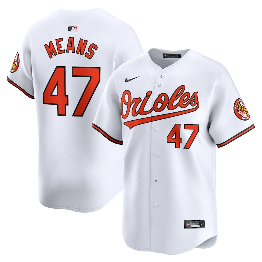 Drinkwearmerch John Means 47 Baltimore Orioles Home Player Men Jersey - White