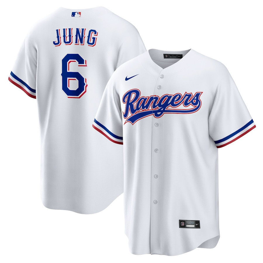 Drinkwearmerch Josh Jung 6 Texas Rangers Men Jersey - White