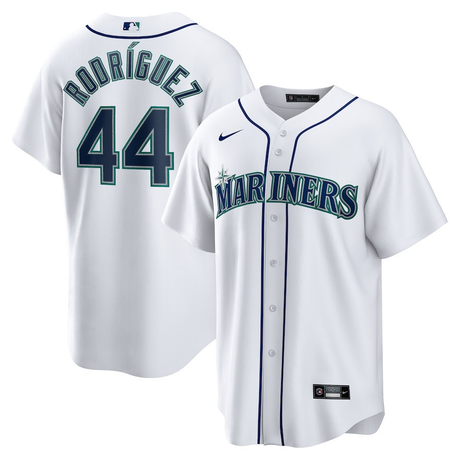 Drinkwearmerch Julio Rodriguez 44 Seattle Mariners Player Men Jersey - White