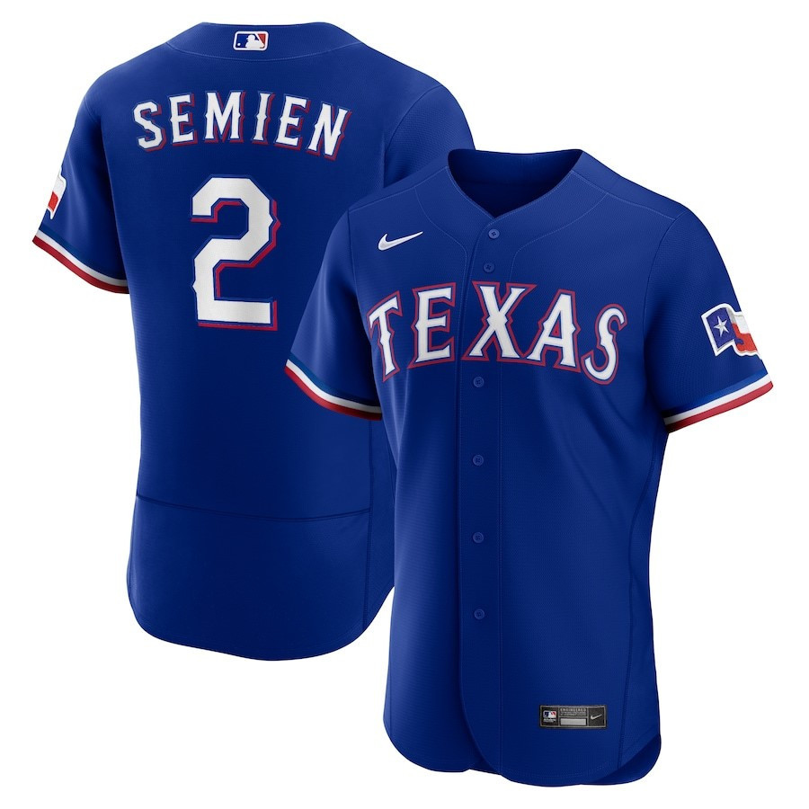 Drinkwearmerch Marcus Semien 2 Texas Rangers Alternate Player Elite Jersey - Royal