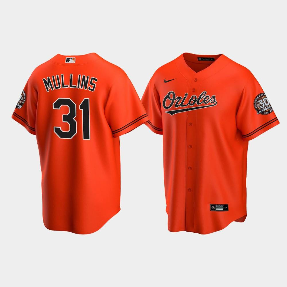 Drinkwearmerch Men's Baltimore Orioles Cedric Mullins 31 Alternate Team Orange Jersey Jersey
