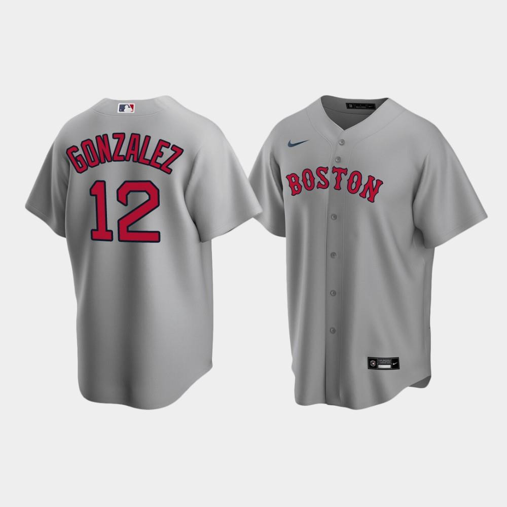 Drinkwearmerch Men's Boston Red Sox Marwin Gonzalez Gray Road Jersey Jersey
