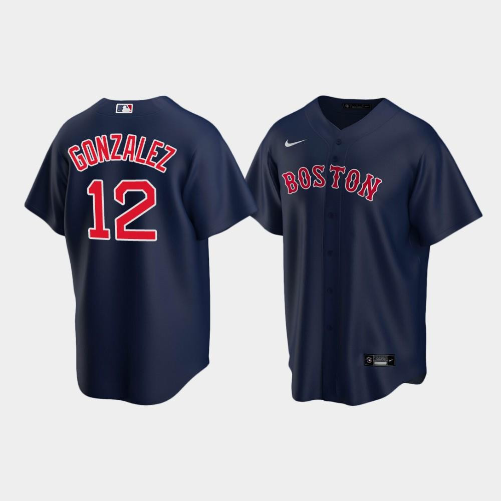 Drinkwearmerch Men's Boston Red Sox Marwin Gonzalez Navy Alternate Jersey Jersey