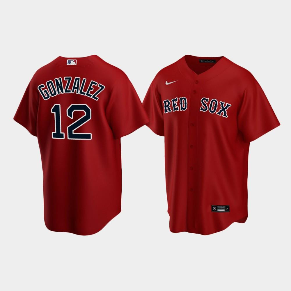 Drinkwearmerch Men's Boston Red Sox Marwin Gonzalez Red Alternate Jersey Jersey