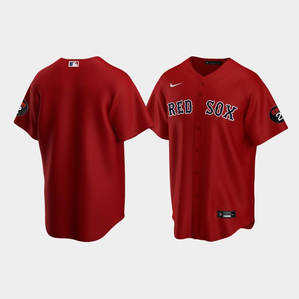 Drinkwearmerch Men's Boston Red Sox Red Alternate Jerry Remy Jersey Jersey