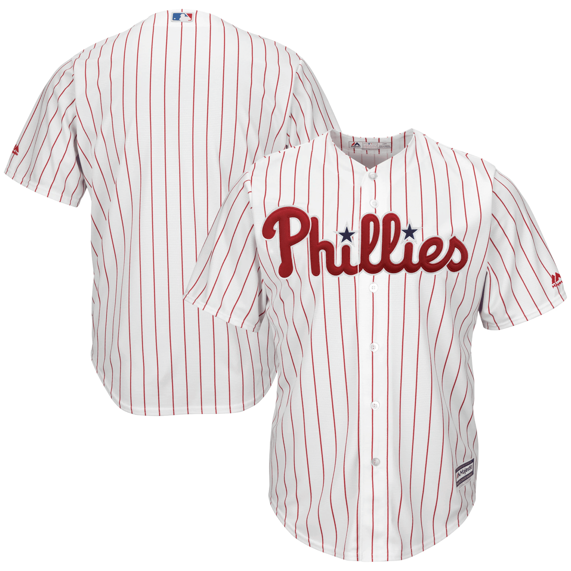Drinkwearmerch Men's Cream Philadelphia Phillies Alternate Official Cool Base Team Jersey Jersey