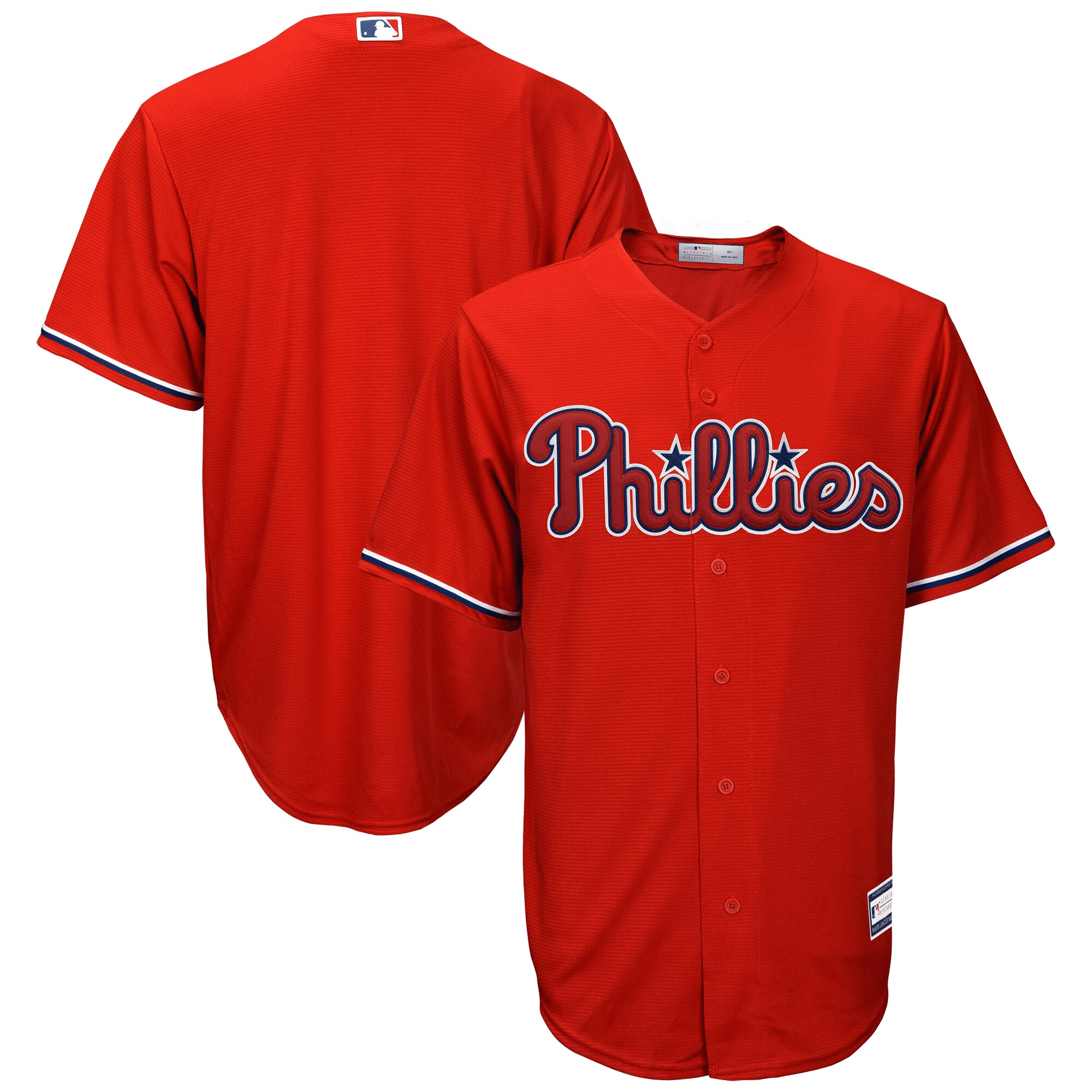 Drinkwearmerch Men's Red Philadelphia Phillies Big & Tall Team Jersey Jersey