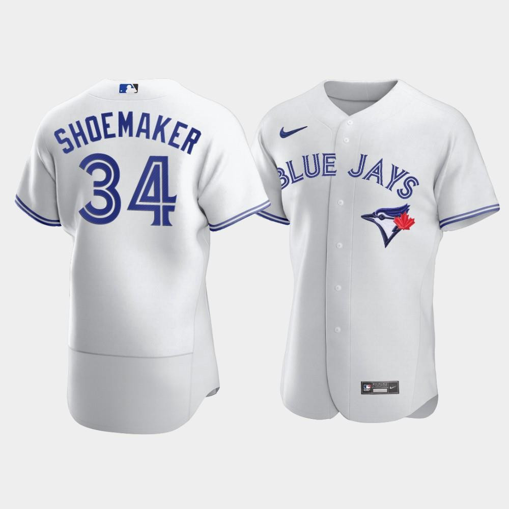 Drinkwearmerch Men's Toronto Blue Jays 34 Matt Shoemaker White Jersey Jersey