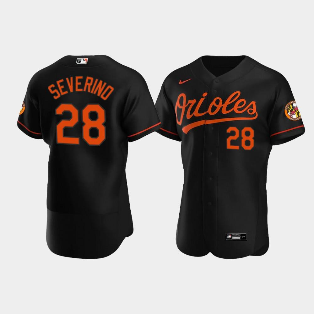 Drinkwearmerch Pedro Severino 28 Baltimore Orioles Black Alternate Jersey Jersey