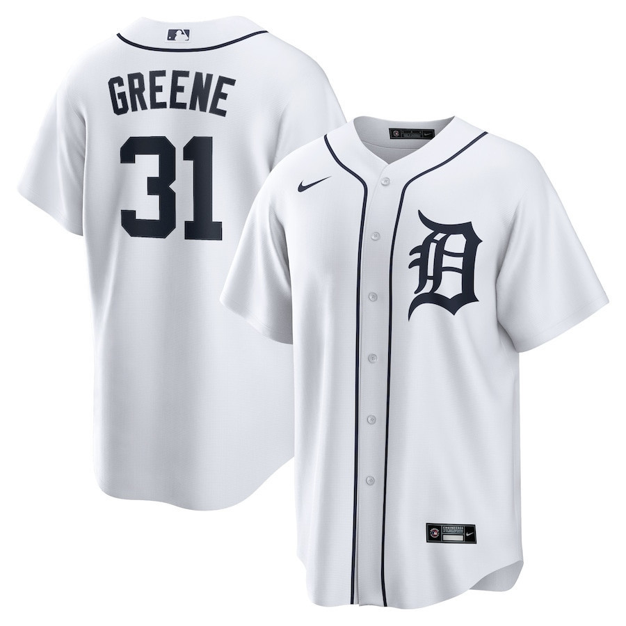 Drinkwearmerch Riley Greene 31 Detroit Tigers Men Jersey - White