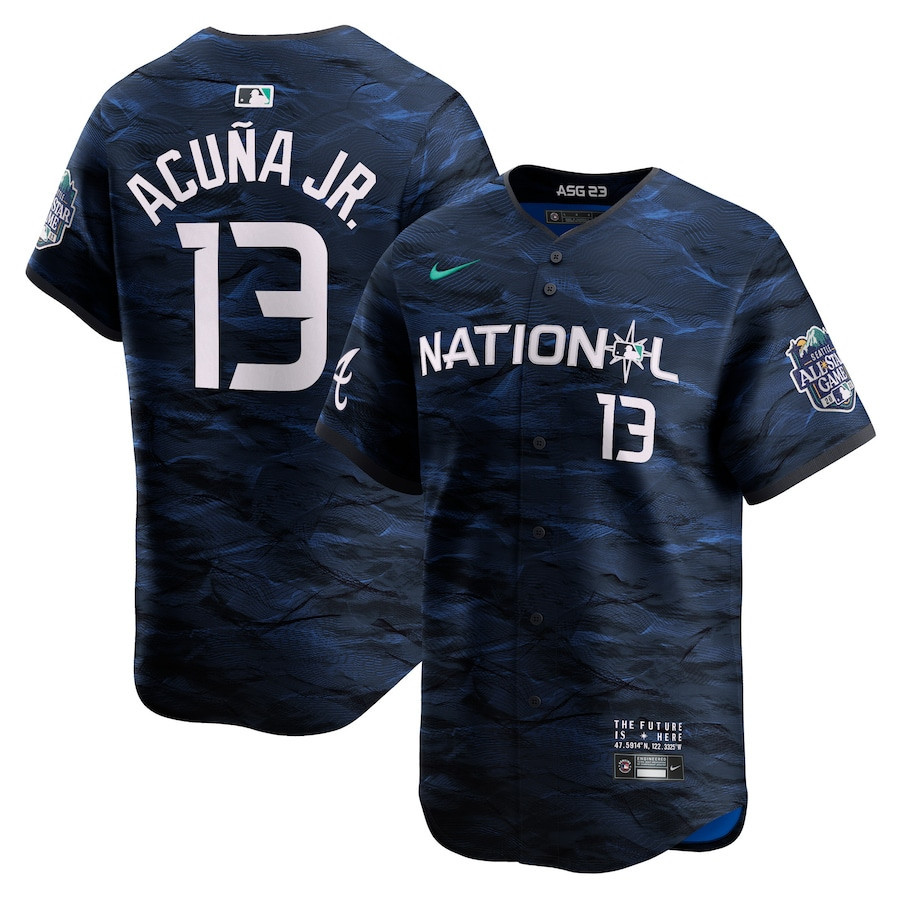 Drinkwearmerch Ronald Acuña Jr. 13 National League 2023 MLB All-Star Game Jersey - Men Royal