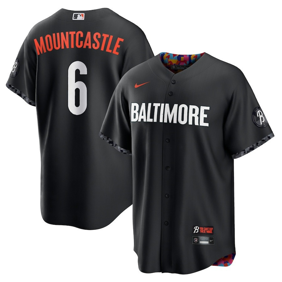 Drinkwearmerch Ryan Mountcastle 6 Baltimore Orioles 2023 City Connect Men Jersey - Black