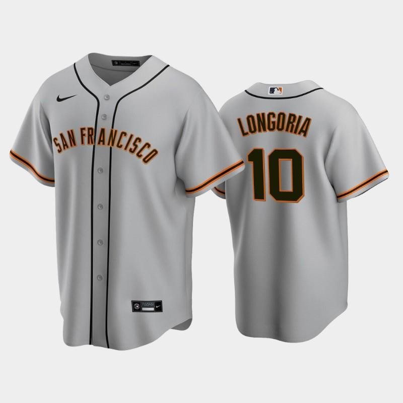 Drinkwearmerch San Francisco Giants 10 Evan Longoria Gray Road Jersey Jersey