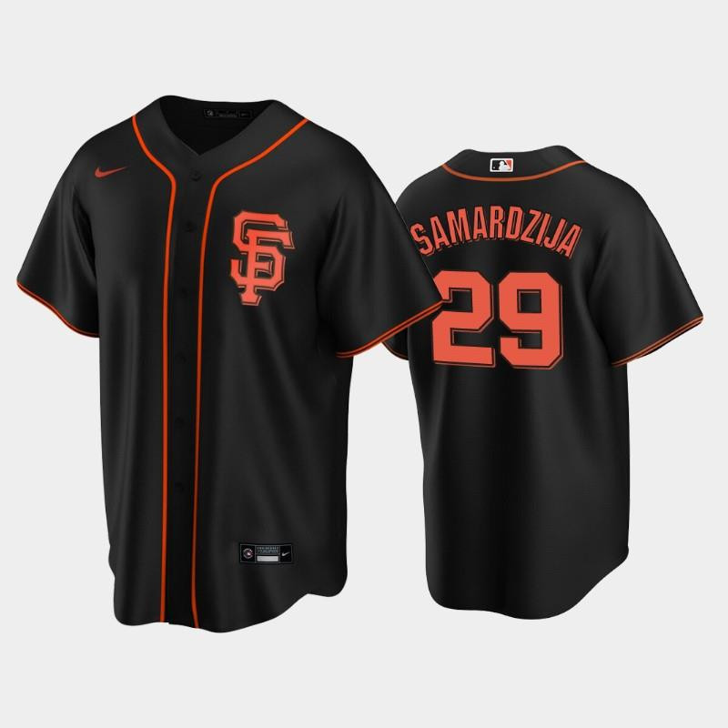 Drinkwearmerch San Francisco Giants Black Alternate 29 Jeff Samardzija Jersey Jersey
