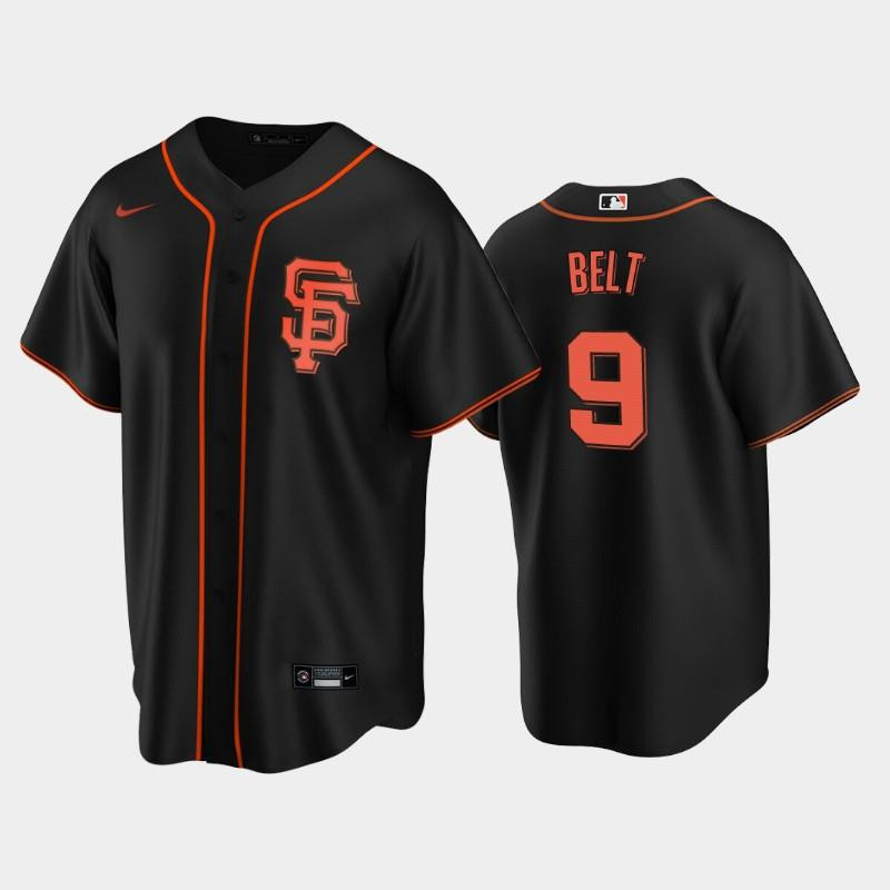 Drinkwearmerch San Francisco Giants Black Alternate 9 Brandon Belt Jersey Jersey