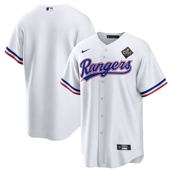 Drinkwearmerch Texas Rangers 2023 World Series Stitched Baseball Jersey - White