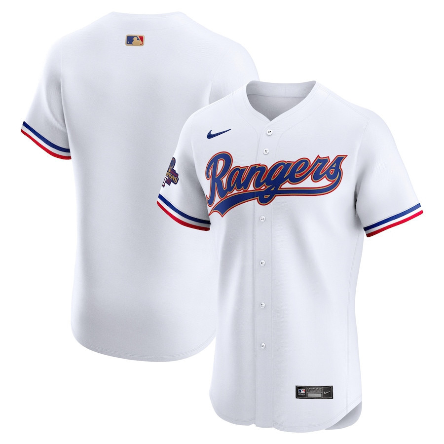 Drinkwearmerch Texas Rangers 2024 Gold Collection ELITE Player Jersey - White
