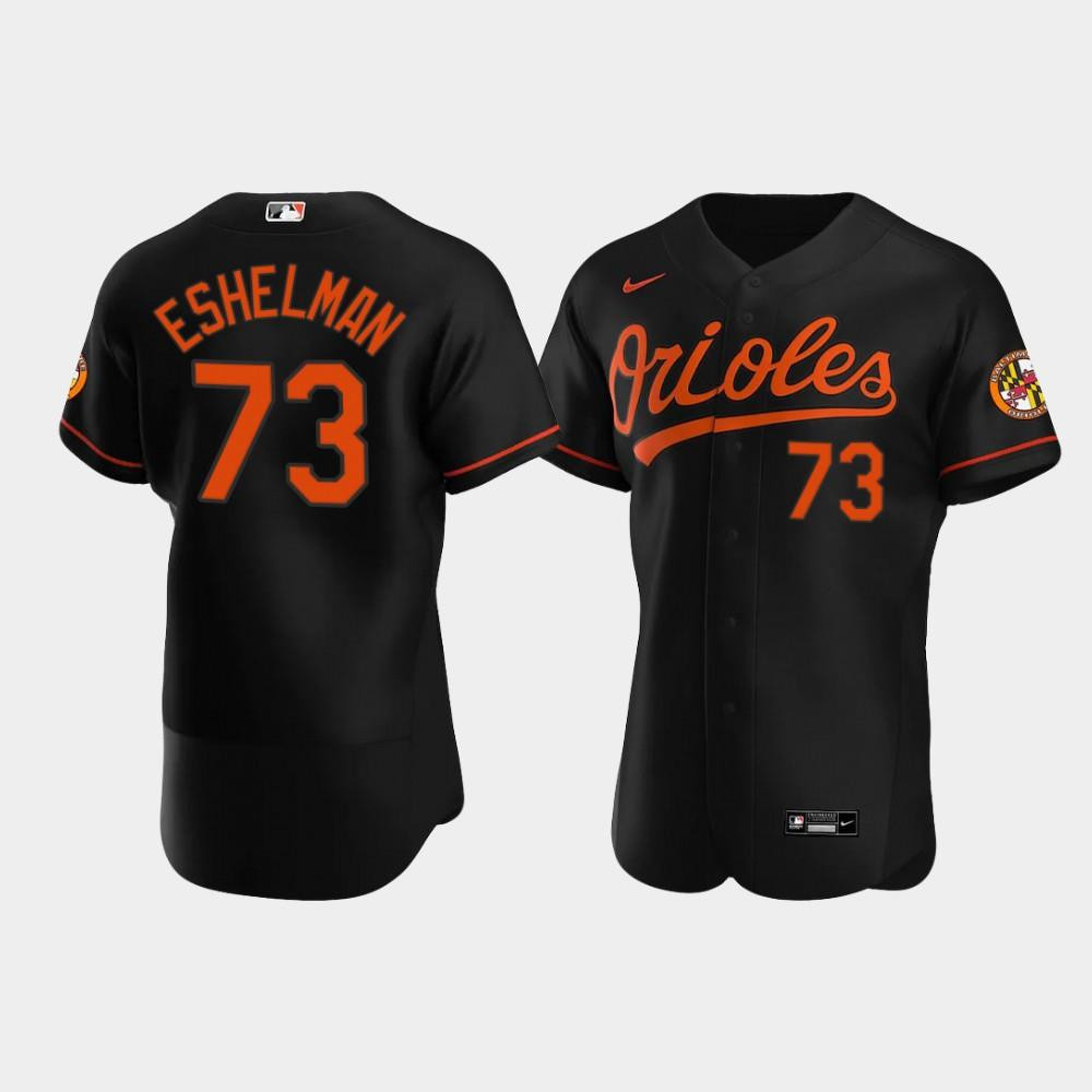 Drinkwearmerch Thomas Eshelman 73 Baltimore Orioles Black Alternate Jersey Jersey