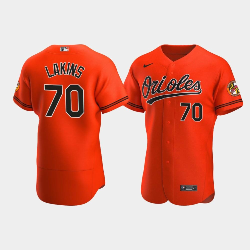 Drinkwearmerch Travis Lakins 70 Baltimore Orioles Orange Alternate Jersey Jersey