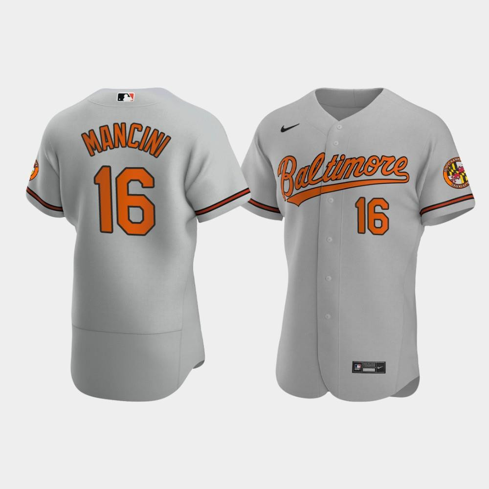 Drinkwearmerch Trey Mancini 16 Baltimore Orioles Gray Road Jersey Jersey