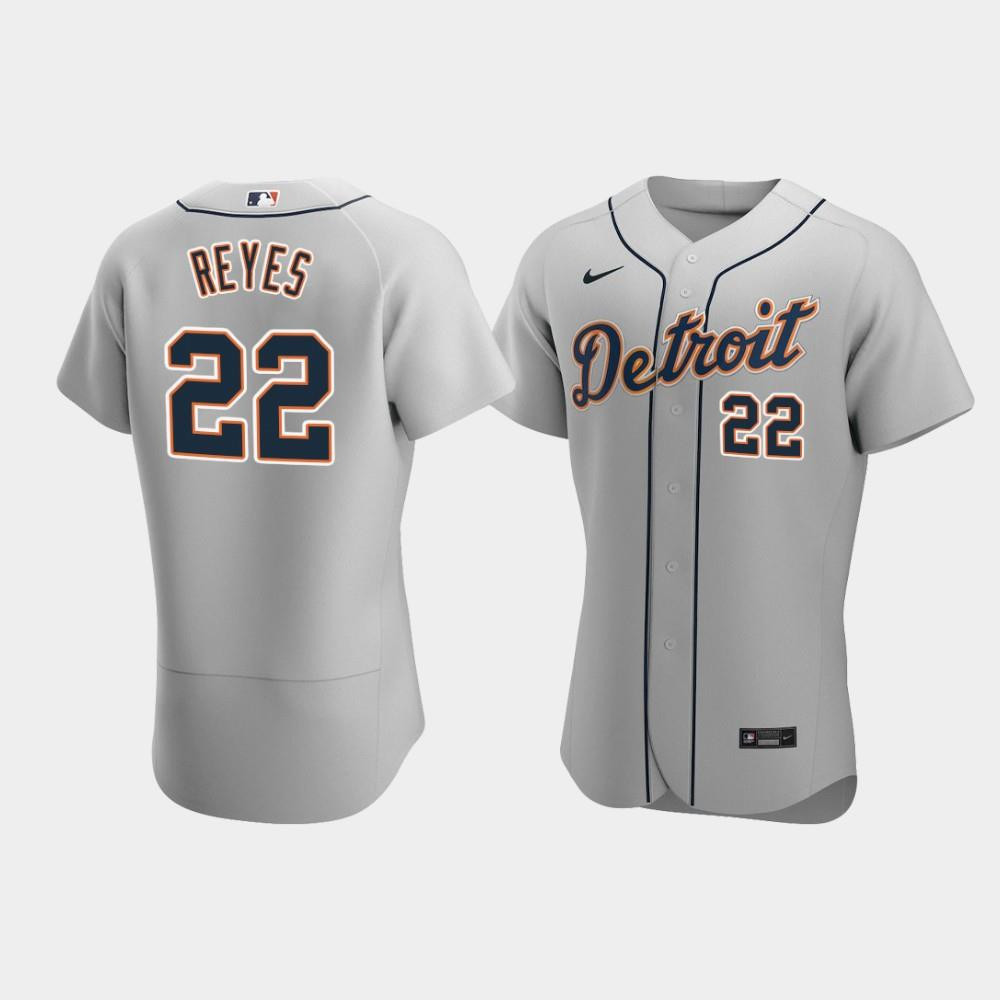Drinkwearmerch Victor Reyes 22 Detroit Tigers Gray Road Jersey Jersey